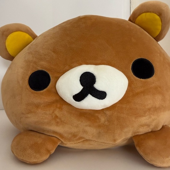 Rilakkuma San-X 15” Plush – Authentic Brown Bear Cushion Soft Squishy Pillow - Picture 2 of 10